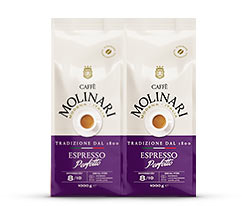 Caffè Molinari Espresso Perfetto - 2x1 kg Ganze Bohne