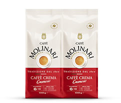 Caffè Molinari Caffè Crema Cremoso - 2x 1kg Ganze Bohne