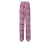 Bedruckte Palazzohose, berry - Weiss mit berryfarbenem Alloverprint