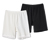 2 Radler-Shorts, schwarz und weiss