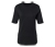 Halbarmshirt, schwarz - schwarz