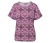 Bedrucktes Blusenshirt, berry - Weiss mit berryfarbenem Alloverprint